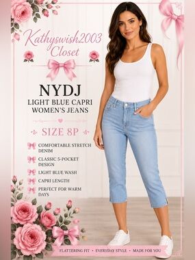 NYDJ Light Blue Capri Women’s Jeans
